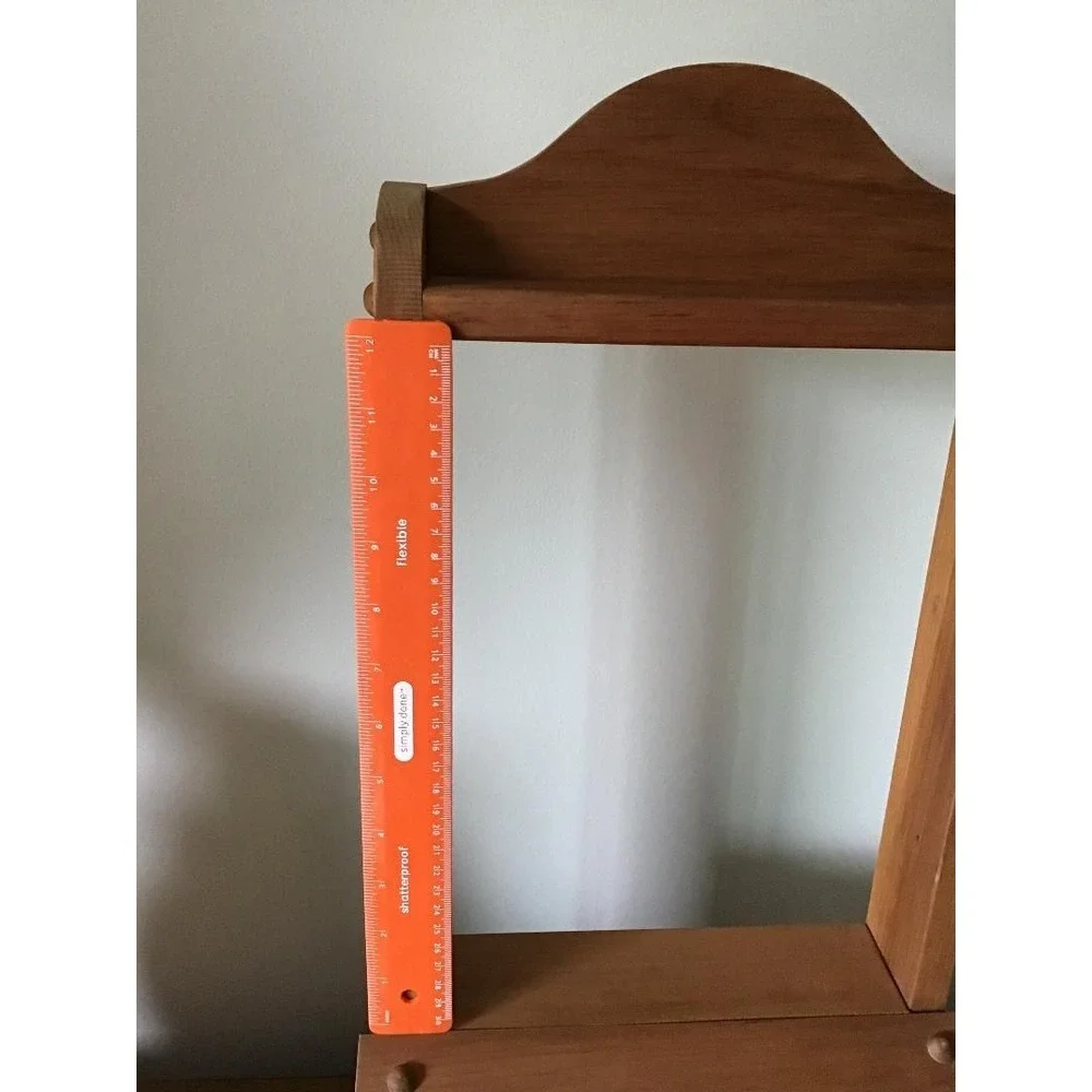 Vintage Wooden Cookbook Stand w/ Drawer Wall Mount Book Rest Farmhouse Decor